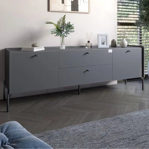 Велика тумба під телевізор LION "Wood" 1600х400х550 мм ТБ тумба 2242848774 фото