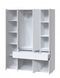 Шафа для одягу 1,6 метра (162,1 см х 52 см х 200 см) | Майстер Форм Брайт білий 21515 фото 2
