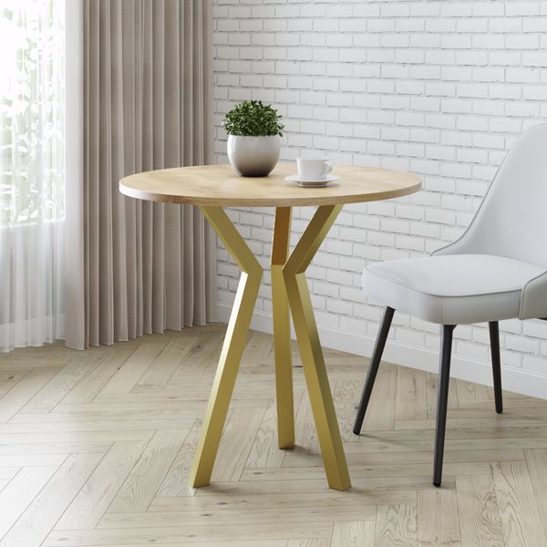 Ножка для стола из металла 216&times;100 мм, H 730 мм 1 шт Золото to order 1117 фото