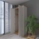 Шафа для одягу зі штангою та полицями дуб крафт золотий/білий (99 см x 50 см x 205 см) | Еверест Нордік-990 2132249934 фото 5