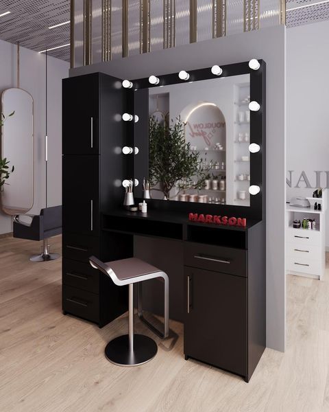 Рабочее место парикмахера М402 "Феникс" для салона красоты белое М402 фото
