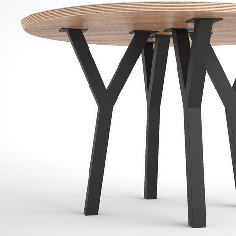 Ножка для стола из металла, H=730mm, 350&times;100mm (труба: 40x40x1,2mm) 1115 фото